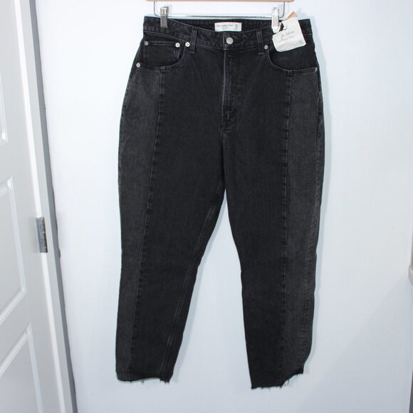 Abercrombie & Fitch Women's High Rise Jeans - Black - Picture 1 of 4